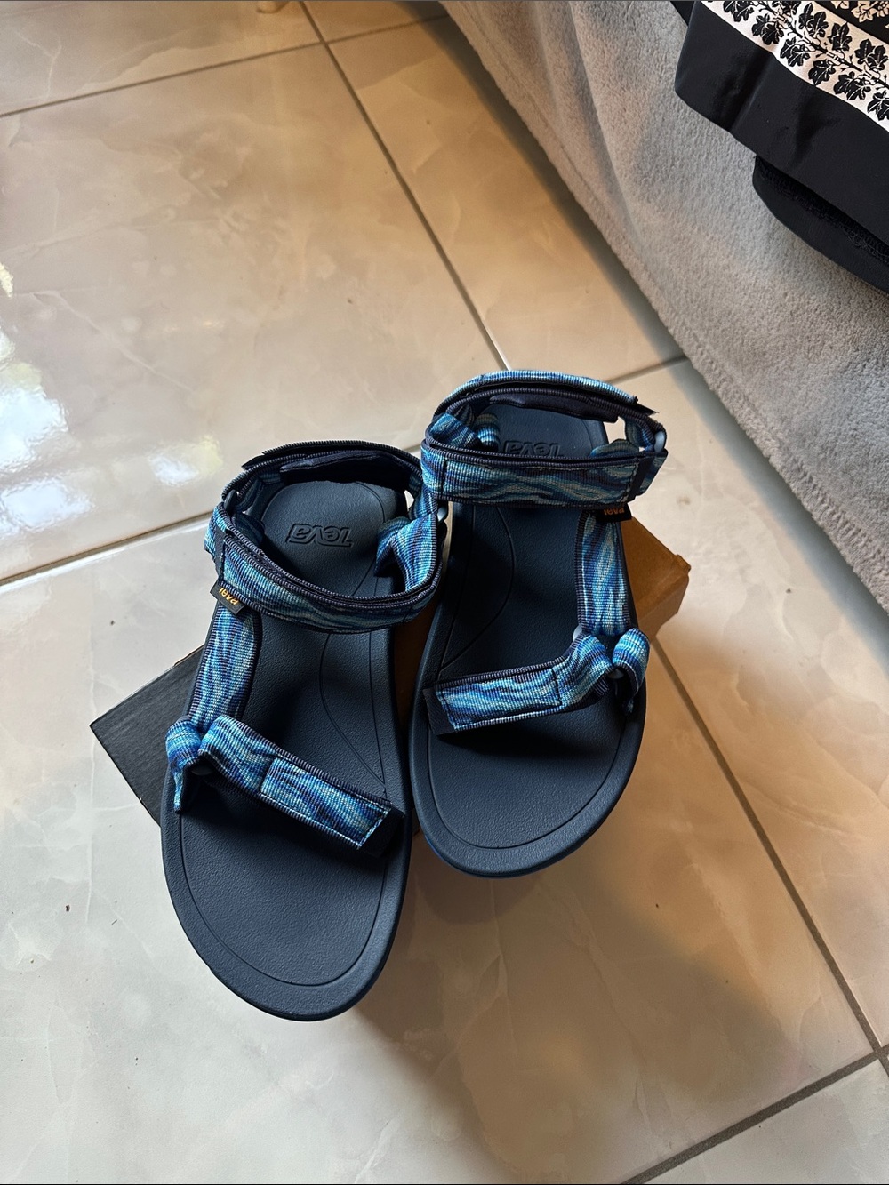 Teva youth’s Navy and Blue Strappy Sandals